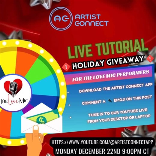 Artist Connect App | $100 💵 to 1 lucky person who has performed at @thelovemicdallas before!! Just download the Artist Connect App for iPhone’s and join our... | Instagram