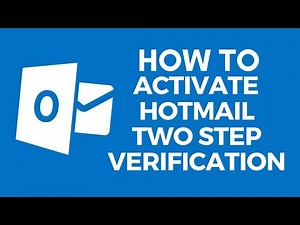 Activate Two Step Verification in Hotmail | Hotmail 2 Step Verification | Hotmail.com