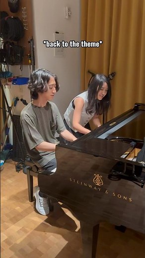 Developing a melody with my favorite pianist, Hayato Sumino!! :) #composer #hummeamelody #musician