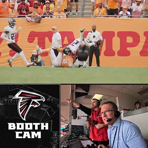 "Wrong guy to try!" The radio call from Jessie Bates' pick on Sunday 😤 | Atlanta Falcons