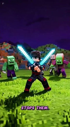Shadow Monster Appears! Minecraft Ninja Final Battle 🔥 #minecraft #minecraftshorts #gaming