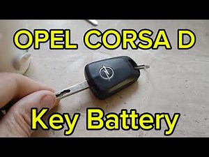 Opel Corsa D: How to Replace Your Key Battery Yourself