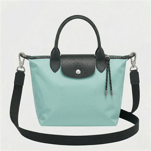 Long Champ Le Pliage Crossbody Bag Handbag&shoulder Bag Verben Green Tote | Vintage Designer Nylon Shoulder Bag - Etsy