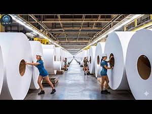Inside the Paper Towel Factory — From Recycled Waste Paper to Ultra-Soft Rolls (Full Process)