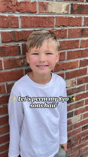 8-Year-Old Son's Perm Transformation | Curly Hair Inspiration