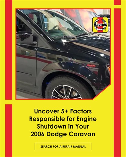 Common causes of engine shutdown in a 2006 Dodge Caravan include fuel delivery issues (clogged filter, malfunctioning pump), electrical problems (faulty ignition switch, crankshaft position sensor), and engine overheating. Additionally, faulty sensors, ignition system issues, and transmission problems can contribute to shutdown. For detailed information, visit haynes.com #HaynesManuals #HaynesShowsYouHow #2006DodgeCaravan #EngineIssues #CarMaintenance #AutoRepair #VehicleTroubleshooting | Haynes