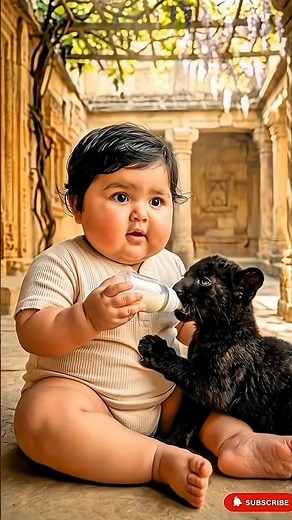 The Brave Chubby Boy & His Royal Black Panther Journey #aivideo #blackpanther