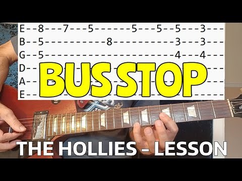 Bus Stop - The Hollies - Guitar Lesson #guitarlesson
