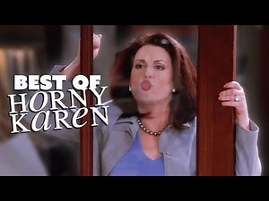 karen walker getting turned on for 10 minutes straight | Will & Grace | Comedy Bites Vintage