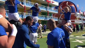 We’ve finished our last practice and are ready for finals! 8:10 tonight! 😼 | University of Kentucky Cheerleading