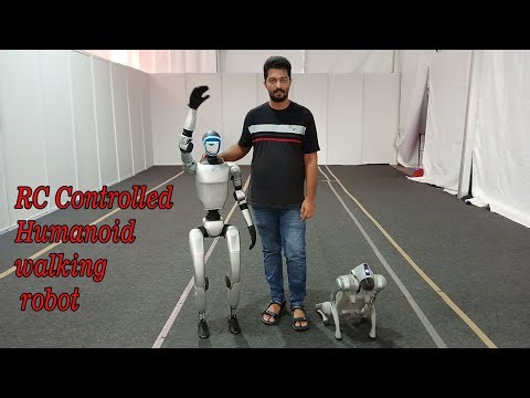RC controlled walking human robot / humanoid robot walking