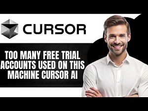Too many Free Trial Accounts used on this Machine Cursor Ai (Easy Fix)