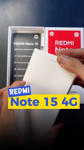 Redmi Note 15 4G, an entry-level smartphone with the best camera in its class 🔥 #redminote15 #epi...