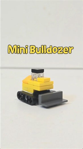 How to build Mini Bulldozer #lego #fun #kidscreativity#R&MBrickMasters