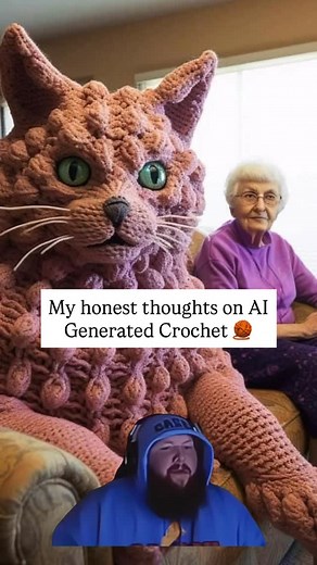 Crochet is made by human hands, not machines, not AI, not some random algorithm. If it looks too perfect or too cheap to be real… it probably is. Support real artists � �#Crochet #HandmadeCrochet #CrochetReels #CrochetLovers | Knotical Nadia