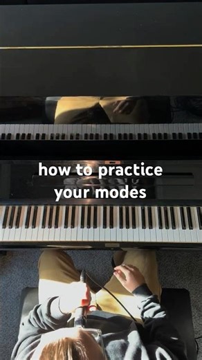 here’s a tutorial on how i practice modes #pianotutorial #piano #jazz #pianotok #musictheory