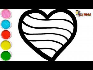Coloring a Beautiful Heart ❤️ | Fun Art for Kids & Beginners