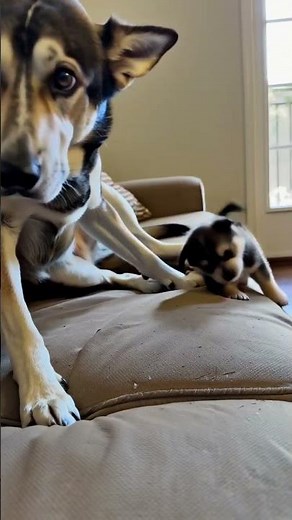 He Didn’t Know We Got a Puppy… 🥹🐶 #dogreaction #wholesome #pleasesubscribe