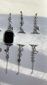 Y2K Minimalist Silver Chain Apple Watch Band,cute Charm Apple Watch Strap,unique Chain Bracelet for Smartwatch,silver Charm Watch Strap - Etsy