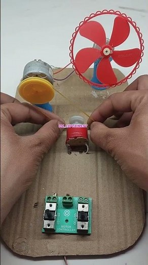 Homemade Mini Fan Using DC Motor (Easy Tutorial) // dc motor toys fan