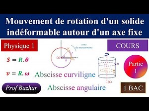 cours Mouvement de rotation d'un solide indéformable autour d'un axe fixe 1bac biof partie 1