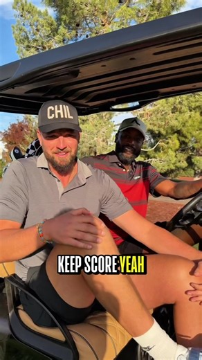Pure comedy 😂 Follow along with Dwyane Wade & Chandler Parsons on the course at the NBA Tees & Threes Golf Tournament! | NBA