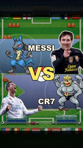 MESSI vs CR7 as Pokémon… Who is the GOAT? #pokemon #messi #cr7 #ronaldo #lucario #machamp