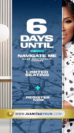6.8K views · 60 reactions | 6 Days to Navigate Me 2023. Don’t miss your opportunity to be a part of this life changing Mentorship.  | Dr. Juanita Bynum | Facebook