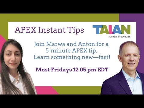 APEX Instant Tips #188 - Using APEX_ERROR