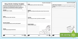 Story Starter Activity Template