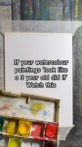 If your watercolour paintings ‘look like a 3 year old did it’, then watch this! | The Artery Art Shop and Classes