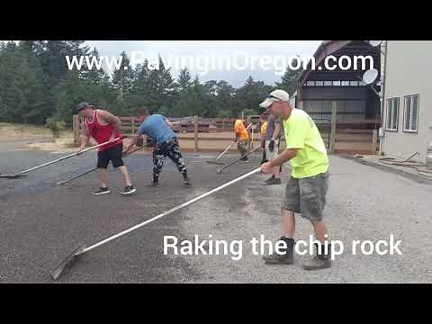 How to chip seal a driveway.