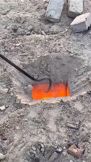 Inside the 1000°C Brick Kiln Inferno 🔥 #fire #brickfactory