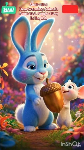 Rabbit & Mouse: The Cutest Jungle Friendship Ever 🐰🐭 #cartoon #trend #viral #ytshorts #shorts #funny