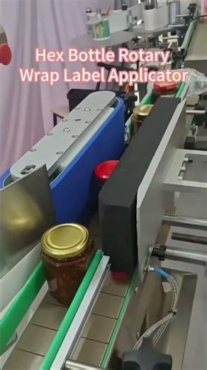 Hex Bottle Rotary Wrap Label Applicator | Automatic Wrap Around Labeling Machine