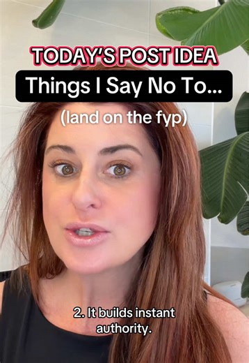 Today’s post idea, things I say no to as a______ #algorithm #smallcreator