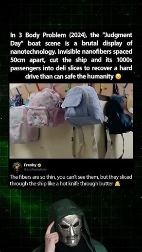 Scary Nanotechnology sliced a ship in 3 Body Problem (2024)