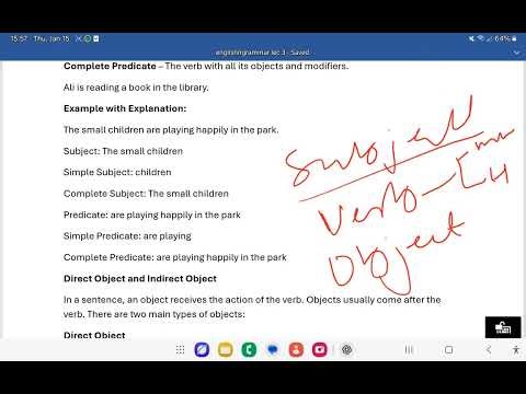 English grammar lecture No 3