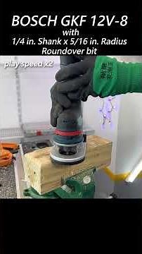 BOSCH GKF 12V-8 Palm Router / Edge Router Test 1 #tools #diy #woodworking #powertools #bosch #router