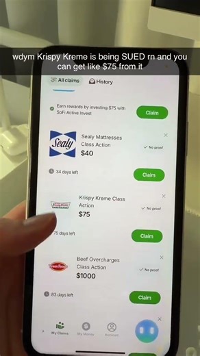 Not Krispy Kreme 💔 #krispykreme #sparrowpartner #fyp #moneytok #classaction #settlement #lawsuit