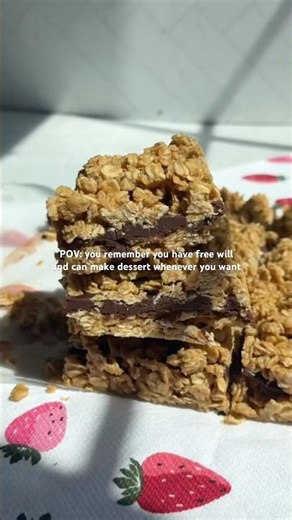 No Bake Oatmeal Fudge Bars ✨🧸