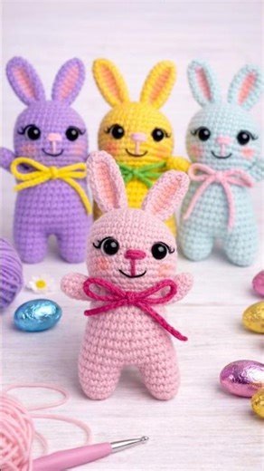 Tiny Bunny Keychain 🐰 | Crochet Amigurumi