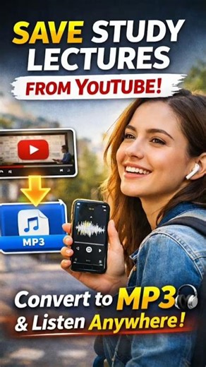 Save Study Lectures from YouTube in Seconds! 🎧 (FREE MP3 Trick)