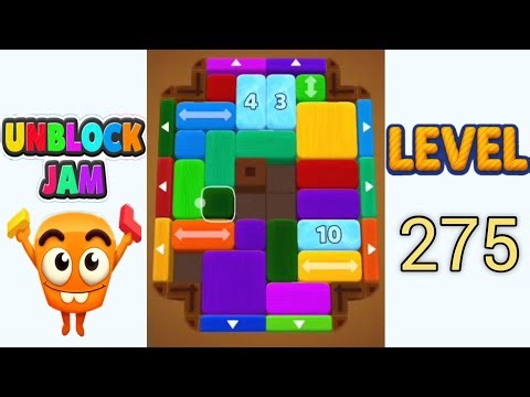 Unblock Jam Level 275 Walkthrough Solution