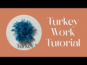 Turkey Work Embroidery Stitch Tutorial