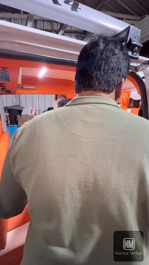 738K views · 10K reactions | Maruti Eeco Bs6 Model convert to sofa bed || orange & White colour combination || Andhra Pradesh to Vadodara || Modification by Navkar motor official || Modification hub || Vadodara || M. 8140807082 Part 11 | Navkarmotorsofficial | Facebook