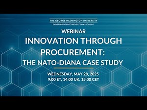 Webinar — Innovation Through Procurement: The NATO-DIANA Case Study