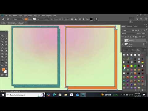 How to make a custom duplicate triangle design in Adobe Photoshop tutorial