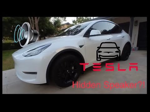 Tesla Model Y Hidden External Speaker??
