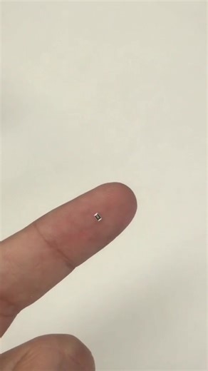 Size matters for components #small #microscope #tinyresistor #engineering #resistors | Zach Garcia